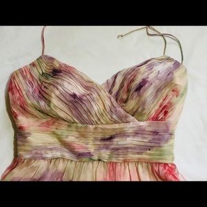 Ralph Lauren Evening pastel floral silk dress 6